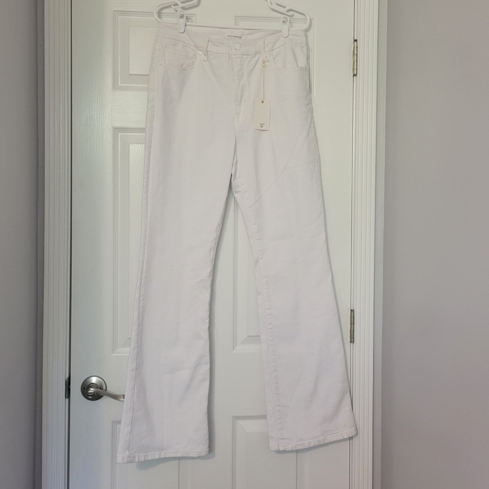 Good American Classic White Bootcut Jean